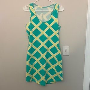 Women’s Mahi Gold Razor Back T-shirt dress Size small